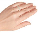 Custom Moissanite Anniversary and Wedding Band Ring