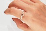Rose Gold Morganite Diamond Engagement Ring for Her
