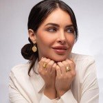 Gold Over Silver Drop Statement Earrings with Zirconia