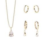 MIA Women's Hypoallergenic Necklace and Earring Set