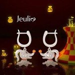 Jeulia Nightmare Before Christmas Sterling Silver Earrings