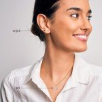 Moissanite Necklace and Earring Set for Women