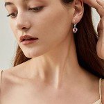 Infinity Butterfly Heart Drop Earrings with Ruby