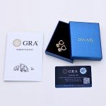 Moissanite Drop Dangle Earrings in Sterling Silver