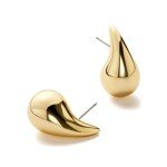 Kiara 14K Gold Plated Teardrop Earrings