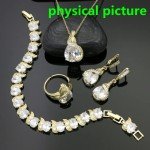 Elegant Gold Plated Wedding Jewelry Set for Women
