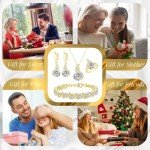 Elegant Gold Plated Wedding Jewelry Set for Women