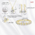 Elegant Gold Plated Wedding Jewelry Set for Women