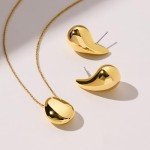 Kiara 14K Gold Plated Teardrop Earrings