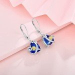 Oskani Sunflower Sterling Silver Dangle Earrings