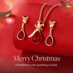 Rose Gold Flower Jewelry Set for Women