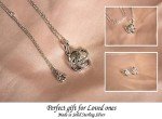 Elegant Silver Diamond Love Knot Jewelry Set