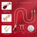Rose Gold Flower Jewelry Set for Women