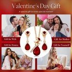 Rose Gold Flower Jewelry Set for Women