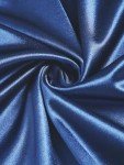 ZAFUL Women Tube Satin Mini Dress Bodycon Backless Silk Wedding Guest Cocktail Dresses, Navy Blue, Large
