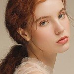 14k Gold Small Cross Stud Earrings for Women