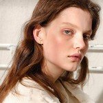 14K Gold Bar Stud Earrings for Her