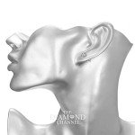 Natural Diamond Stud Earrings in 14K White Gold