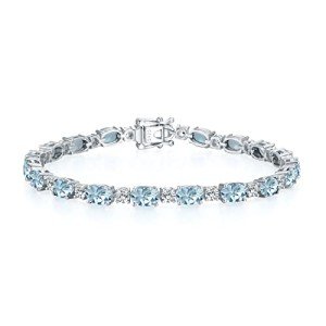 Dainty Birthstone Bracelets for Women in Silver
