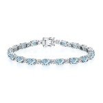 Dainty Birthstone Bracelets for Women in Silver