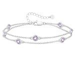 Louisa Secret 925 Silver Birthstone Charm Bracelet