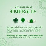 Emerald Halo Earrings in 14K Gold or Platinum