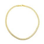 Dainty 10K Gold Curb Chain Anklet for Women