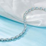 Dainty Birthstone Bracelets for Women in Silver