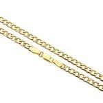 Dainty 10K Gold Curb Chain Anklet for Women
