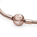 Pandora Rose Moments Snake Chain Charm Bracelet