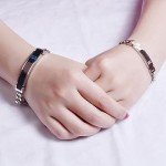 Personalized Stainless Steel Couples Bracelets - Custom Engraving