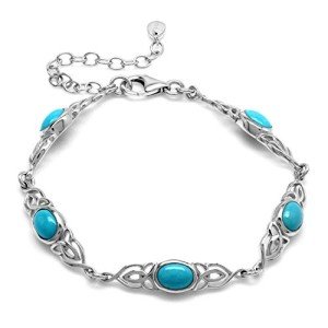 Sterling Silver Celtic Knot Adjustable Bracelet for Women