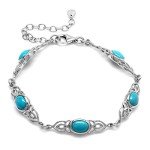 Sterling Silver Celtic Knot Adjustable Bracelet for Women