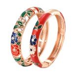 UJOY Classic Women's Hollow Bangle Bracelet Set