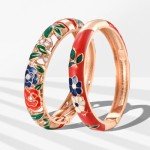 UJOY Classic Women's Hollow Bangle Bracelet Set