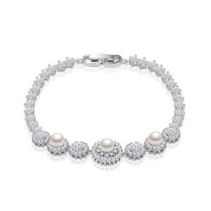 Dainty 14K Gold Freshwater Pearl Bracelet for Women