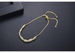 14K Gold Moissanite Halo Bracelet for Women