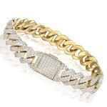 Gold Cuban Link Bracelet for Men and Women