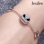 Jack Skull Charm Bracelet for Women - Silver