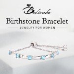 Belinda Jewelz Adjustable Birthstone Tennis Bracelet 925 Silver