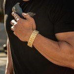 23mm Gold Plated Nugget Link Bracelet for All