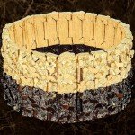 23mm Gold Plated Nugget Link Bracelet for All