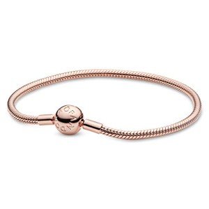 Pandora Moments Snake Chain Bracelet in Rose Gold