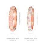 Hand-Painted Wide Bangle Bracelet for Women