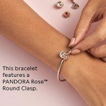 Pandora Moments Snake Chain Bracelet in Rose Gold