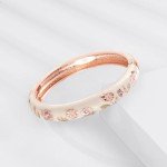 Hand-Painted Wide Bangle Bracelet for Women