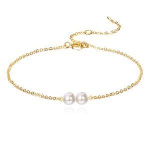 14K Gold Freshwater Cultured Pearl Bracelet for Women