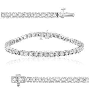 Elegant 1.00 Carat Diamond Tennis Bracelet for Women