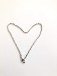 14k White Gold Rope Chain Ankle Bracelet