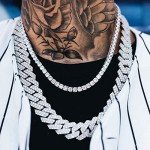 Iced Out Diamond Cuban Link Chain Necklace/Bracelet